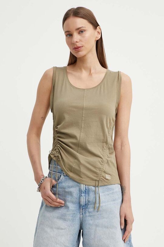 

Хлопковая майка G-Star Raw, зеленый