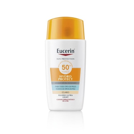 

Солнцезащитный флюид Sun Face Hydro Protect Fluid Spf50+ Light - солнцезащитный крем для лица с высокой степенью защиты Eucerin