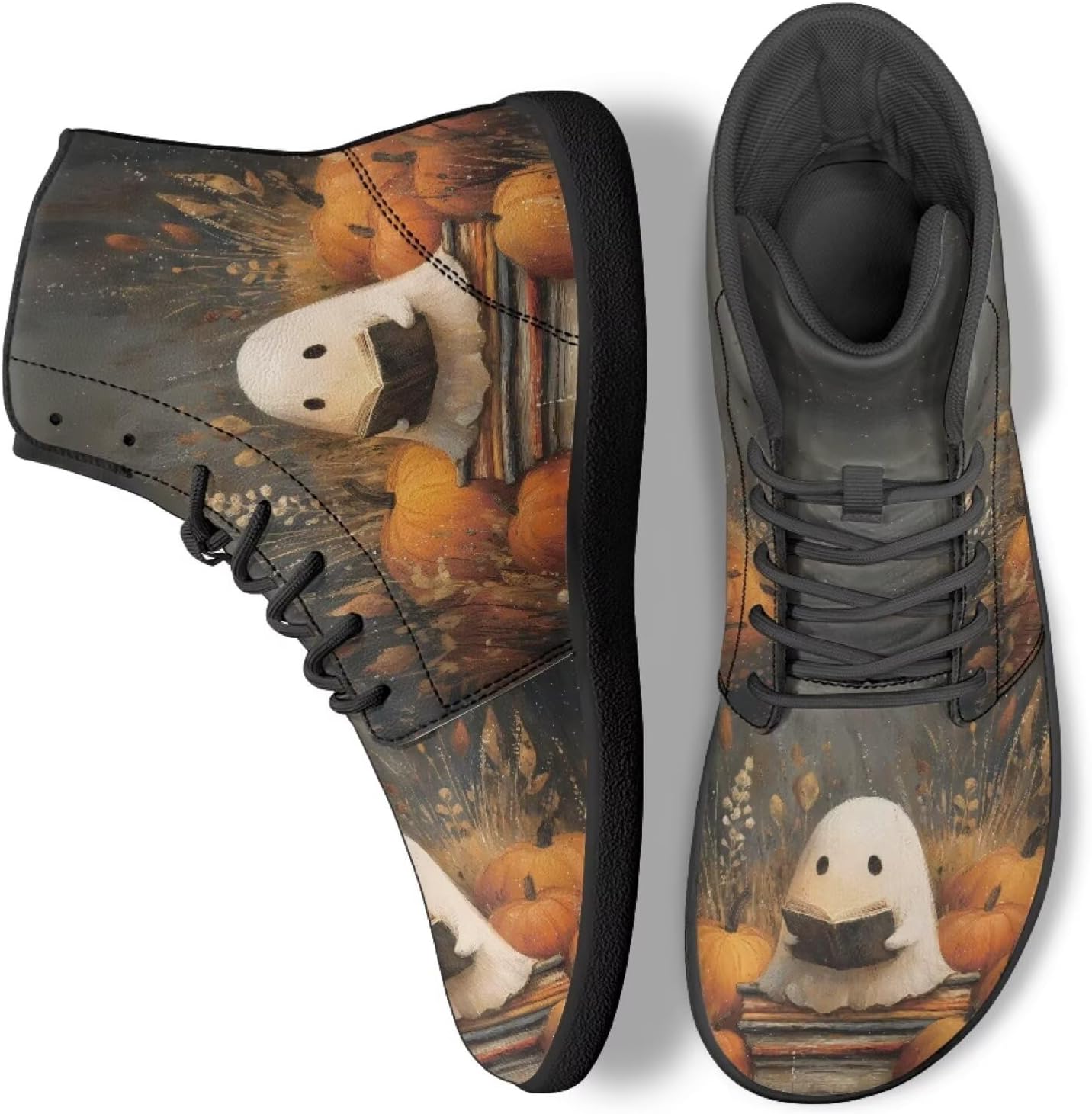 

Женские и мужские высокие кроссовки, модные спортивные кроссовки для ходьбы, бега и путешествий Ecaestolph, черный