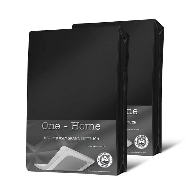 

Простынь на подгонке One-Home 90-100x200 cm Heavy, 100x4x200 см, черный