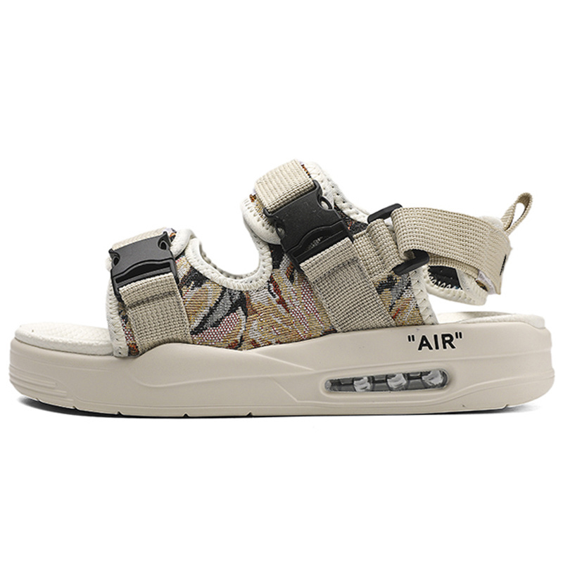 

Medd Пляжные сандалии мужские черно-бежевые, цвет Beige Black