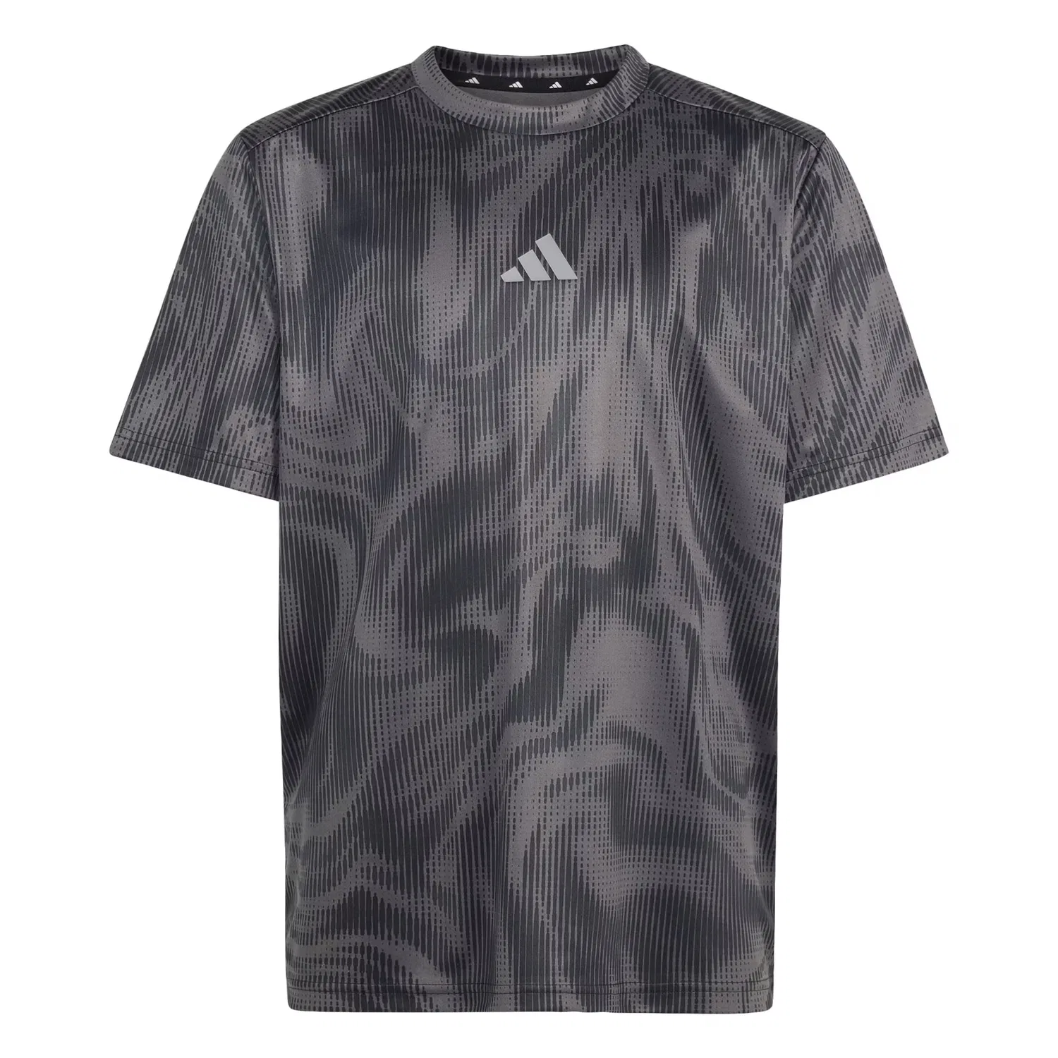 Спортивная футболка Adidas Sportswear Performance Shirt Icons в цветах графит и дымчато-серый