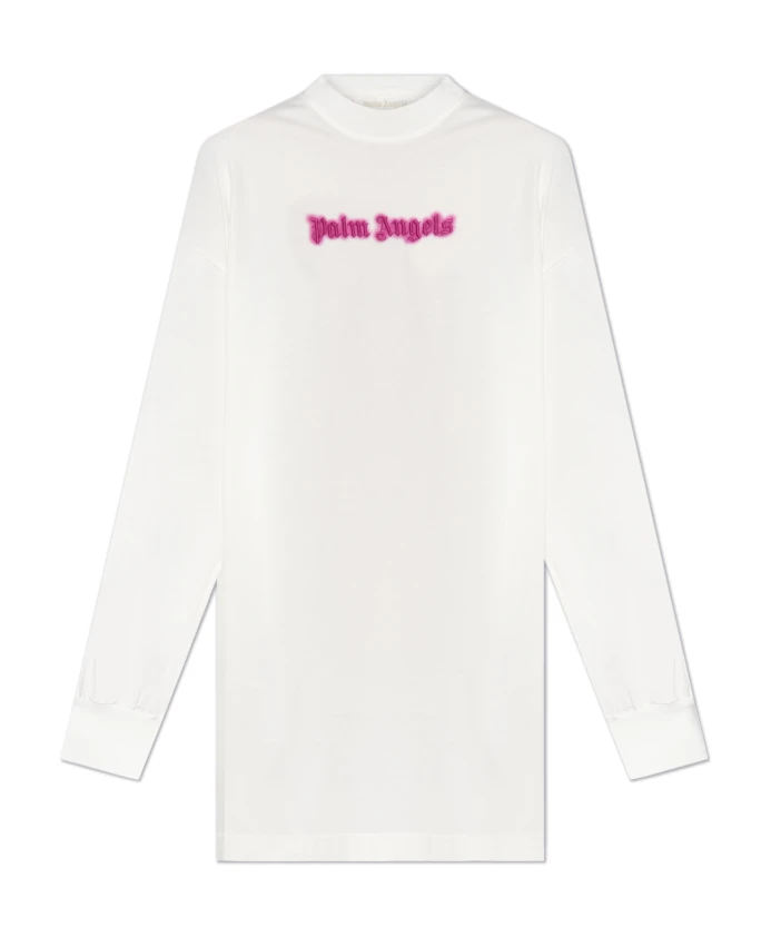 

Платье с логотипом Palm Angels, белый