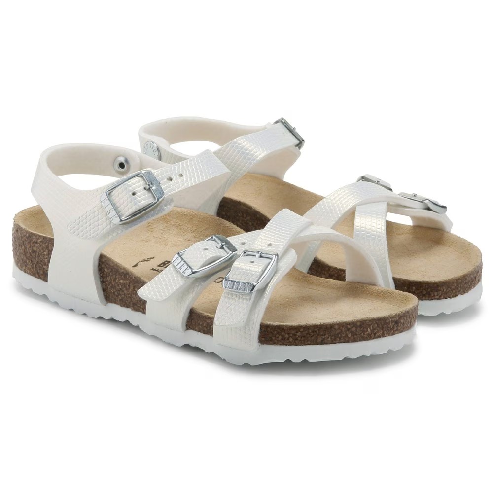

Сандалии Khumba со стелькой для маленького ребенка Birkenstock, белый