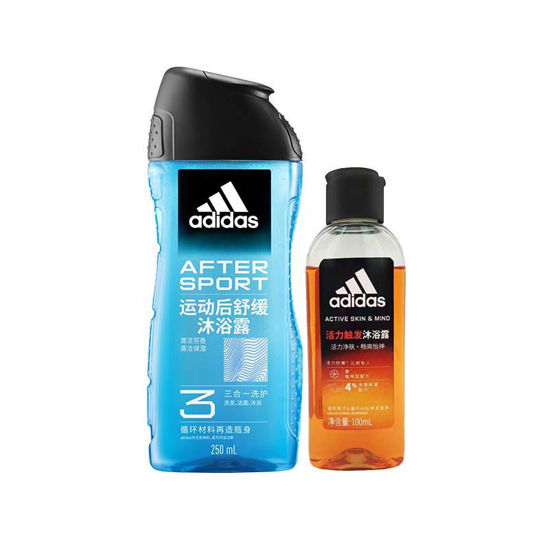 

Passionate Source Dynamic Conquest гель для душа очищающий успокаивающий увлажняющий с ароматом сандала Adidas, [cooling]triple-action soothing shower gel 250ml+active shower gel 100ml