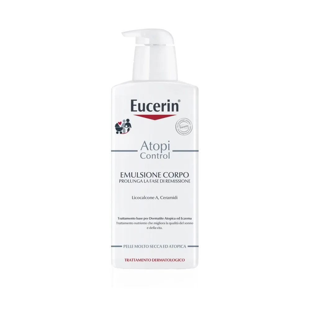 

Eucerin AtopiControl Эмульсия для тела с атопической кожей 400 мл для раздраженной, зудящей и атопической кожи