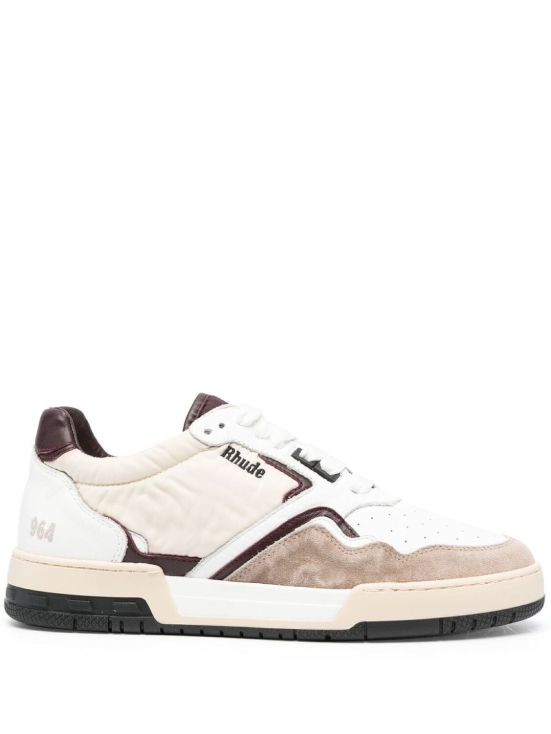 

Кроссовки Rhude With Logo Patch, белый/коричневый/черный