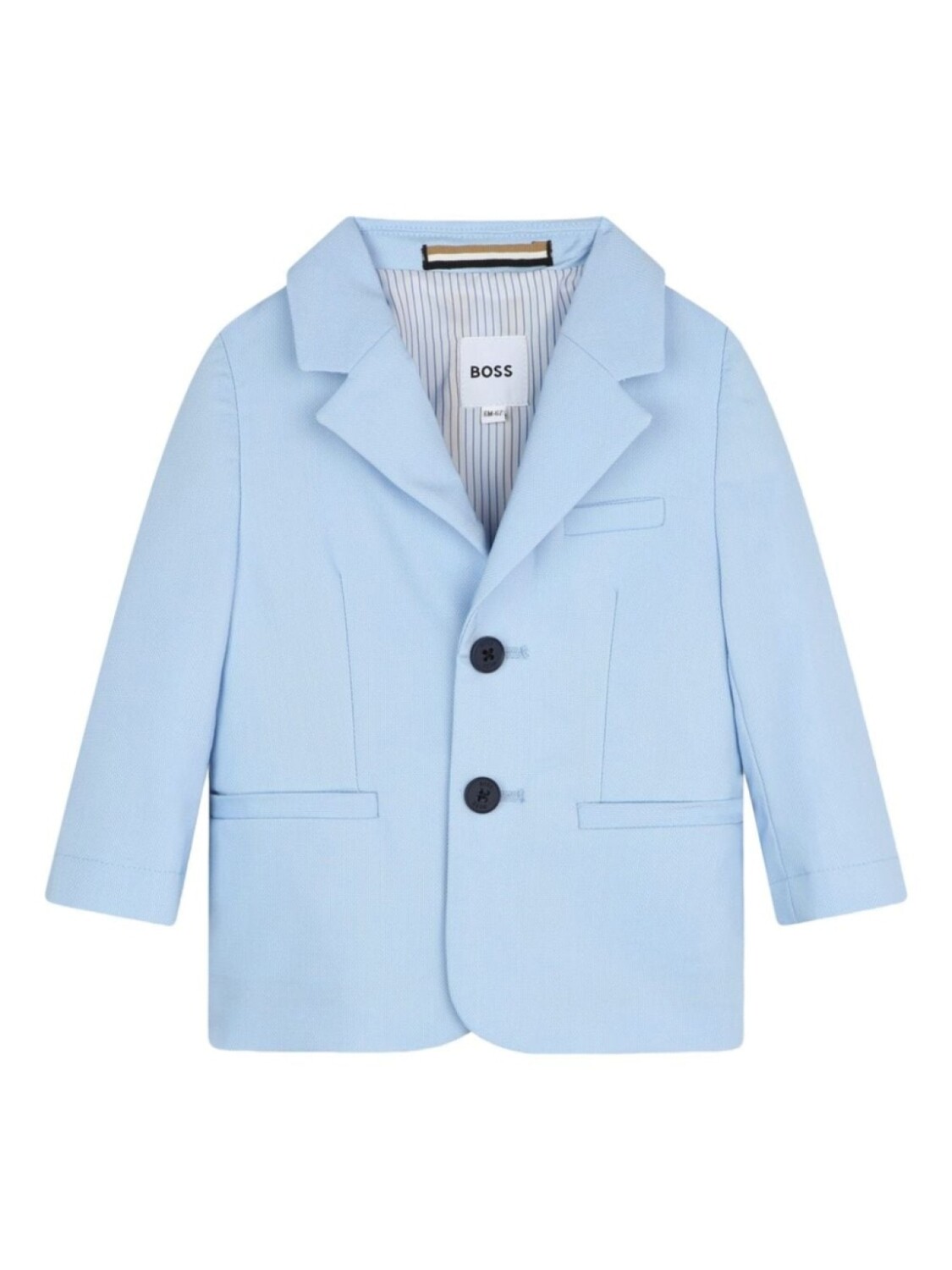 

BOSS Kidswear однобортный блейзер, синий