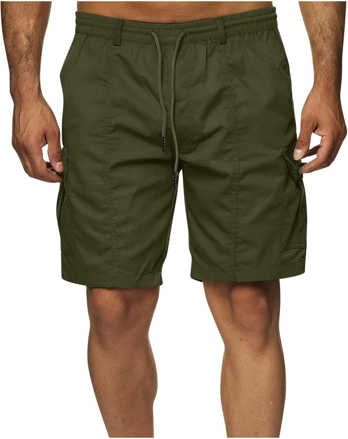 Мужские шорты карго стретч, легкие, для активного отдыха, A03_army Green