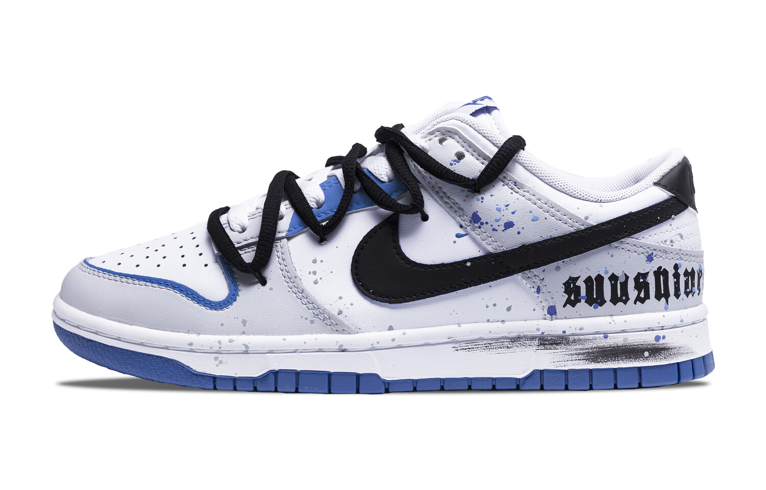 

Кроссовки Nike Dunk Skateboarding Shoes Men Low-top Grey/white/black, серый