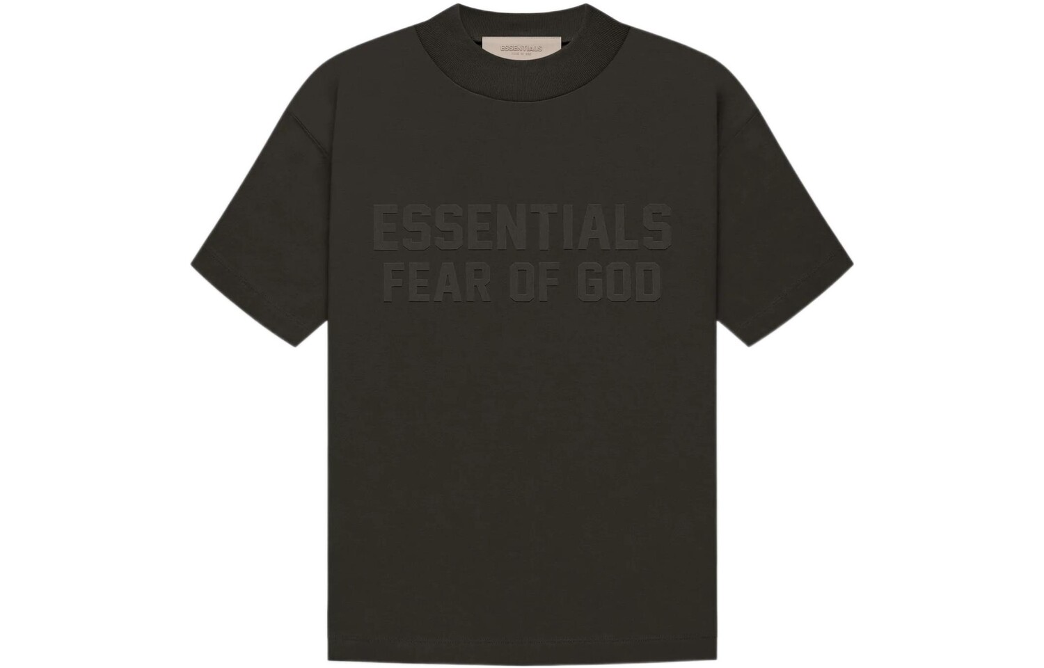 

Детская футболка Fear Of God Essentials, серый/черный