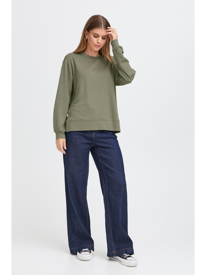 

Толстовка FRAURORA цвета пыльной оливы Fransa