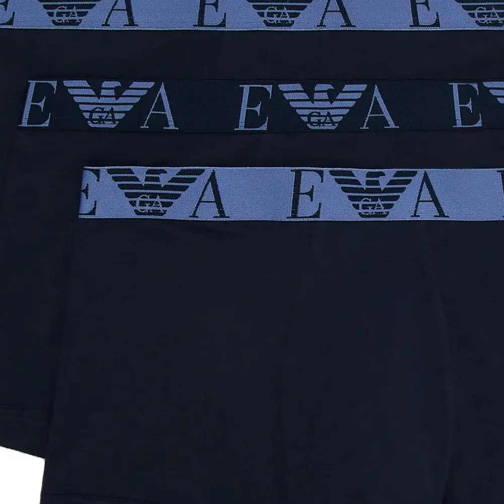 Мужские боксеры EMPORIO ARMANI, 3 шт (Темно-синий) — фото 3
