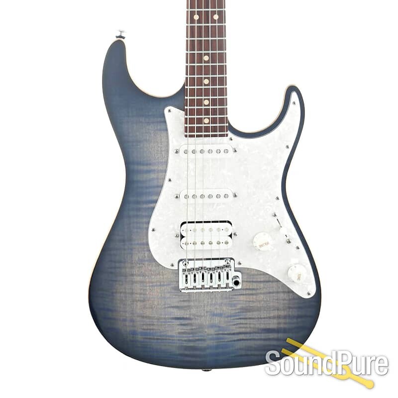 

Электрогитара Suhr Standard Plus Trans Whale Blue Burst Guitar #68922