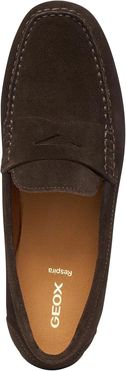Мужские мокасины Geox U Istria BMoccasin, Dark Brown — фото 2