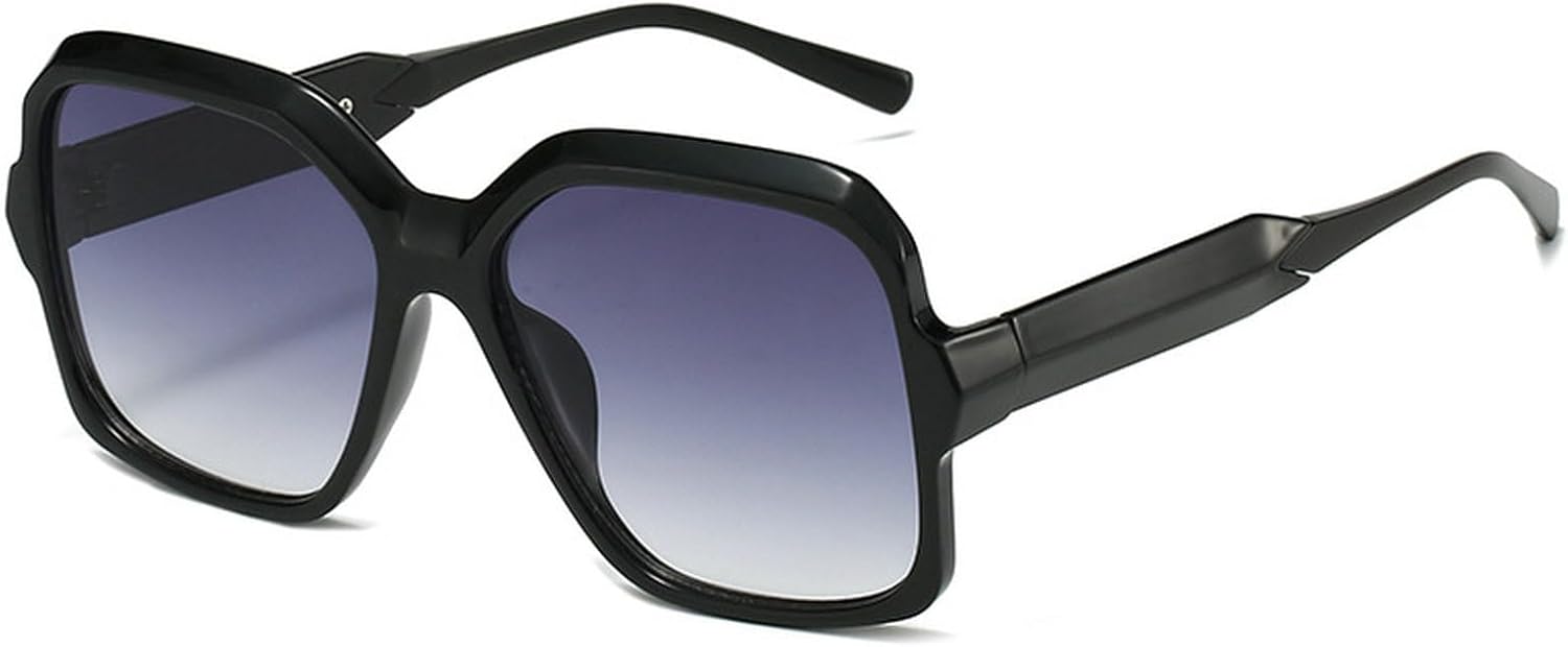 

Крупные модные квадратные солнцезащитные очки для женщин, очки-пилот, солнцезащитные очки с защитой от УФ-излучения, ретро-очки с градиентным переходом цвета для мужчин mincl, C6