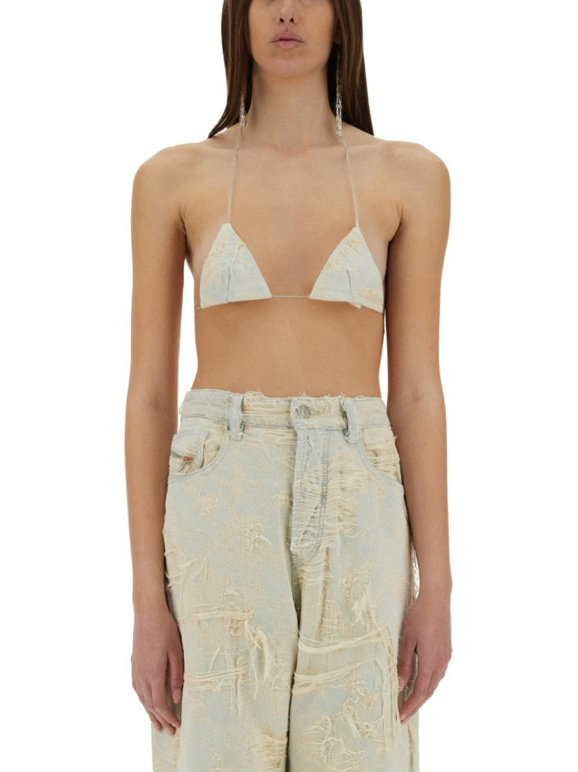 

Жаккардовый джинсовый топ Diesel, Neutrals