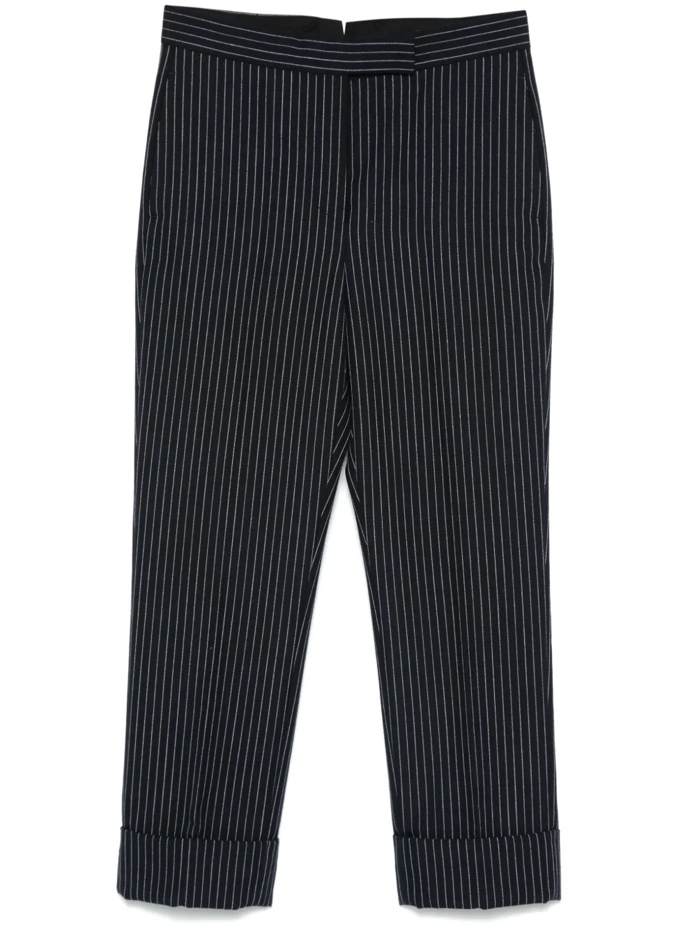 

Брюки в тонкую полоску THOM BROWNE, синий