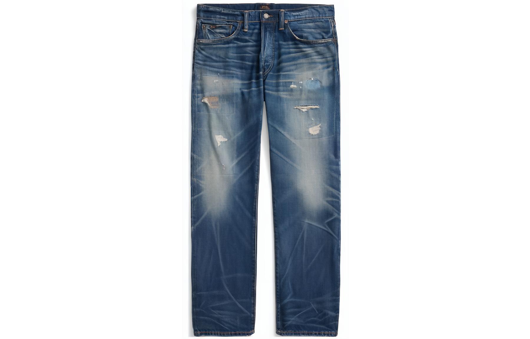 

Рваные джинсы Polo Ralph Lauren, синий