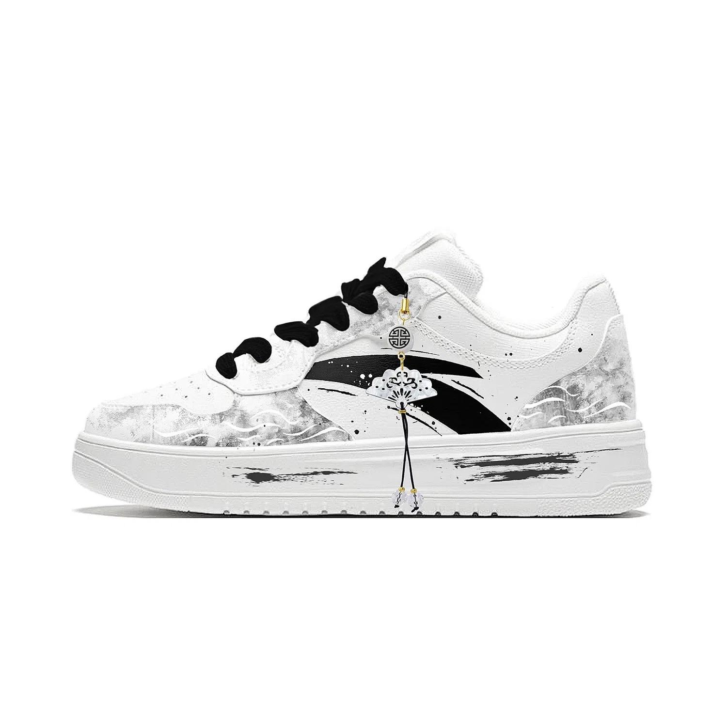 Кроссовки для скейтбординга ANTA Black White Gray