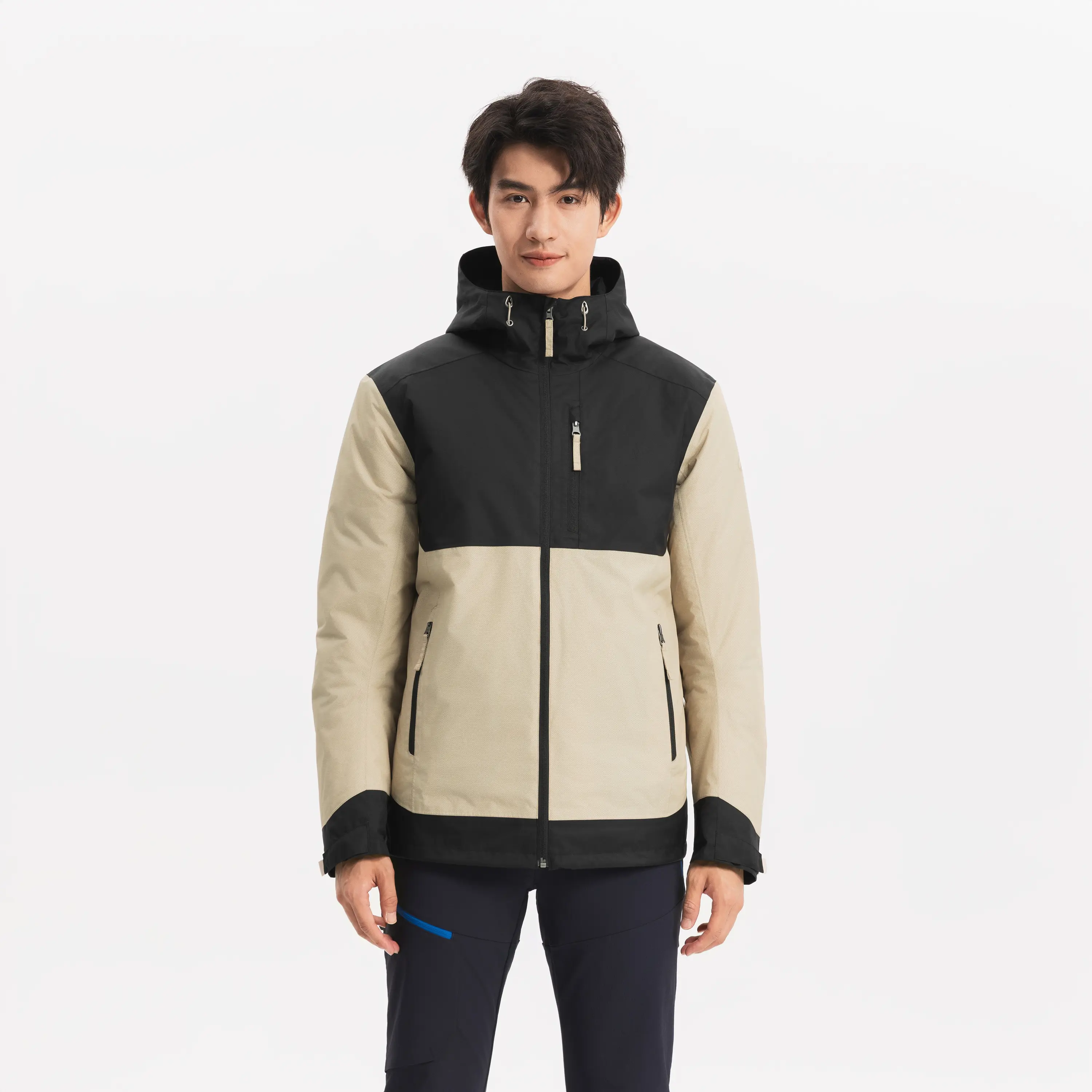 

Мужская утеплённая куртка для походов Quechua NH500 бежевая