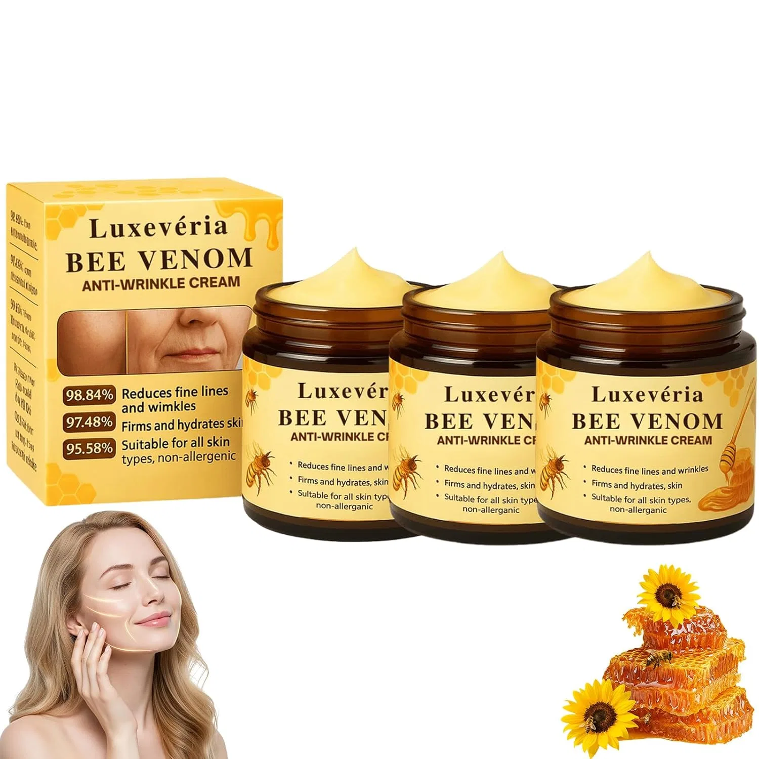 Крем для лица Athem — Укрепляющий антивозрастной Luxevéria Bee Venom с пчелиным ядом ( .)
