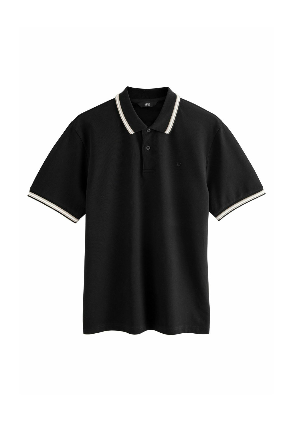

Поло TIPPED REGULAR FIT Next, черный