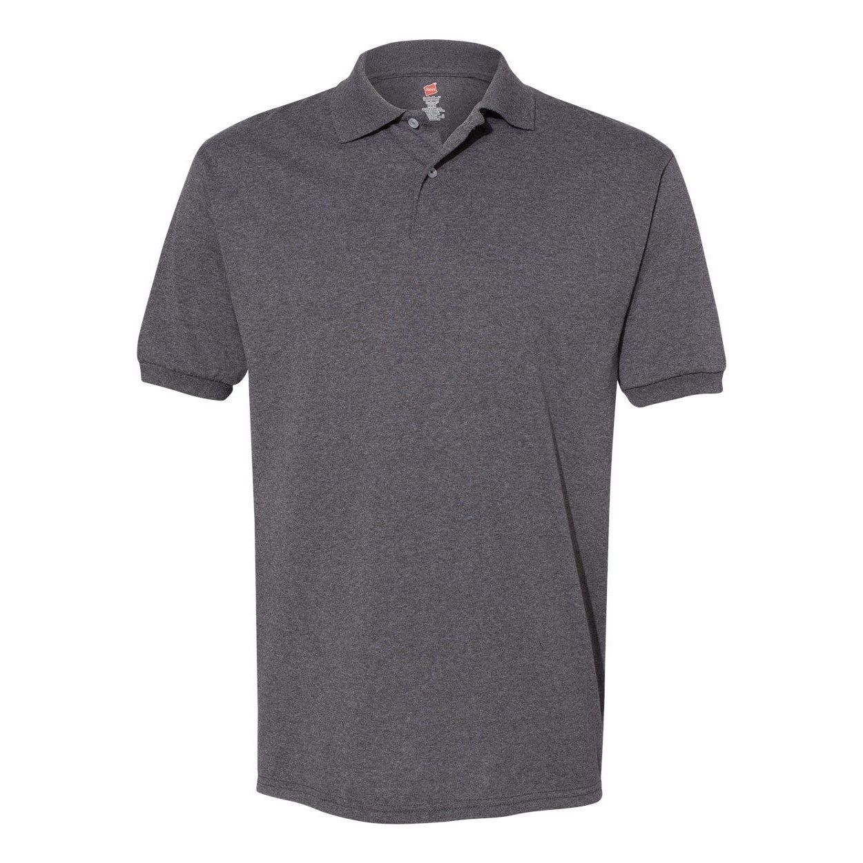 

Футболка-поло Hanes Ecosmart, цвет charcoal heather