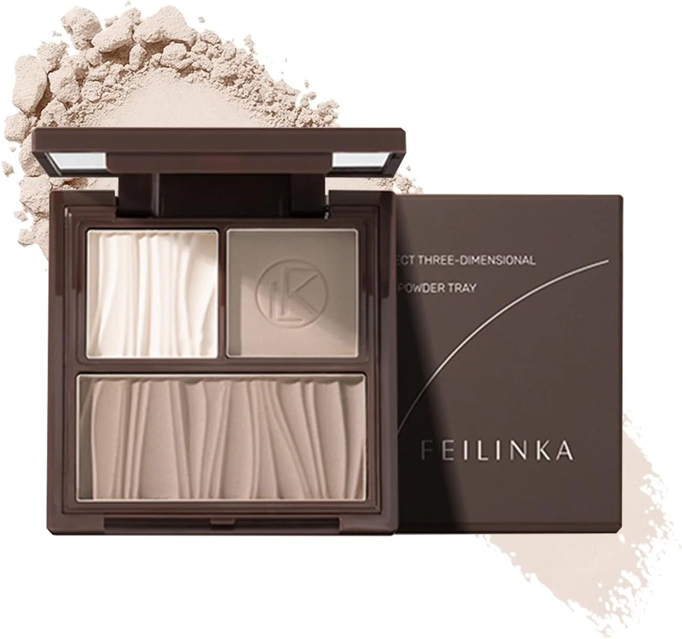 Палетка для контурирования 2-в-1 Shading Palette Highlights, DayaE ммoTQ, цвет 02 Cool Dayaemmotq