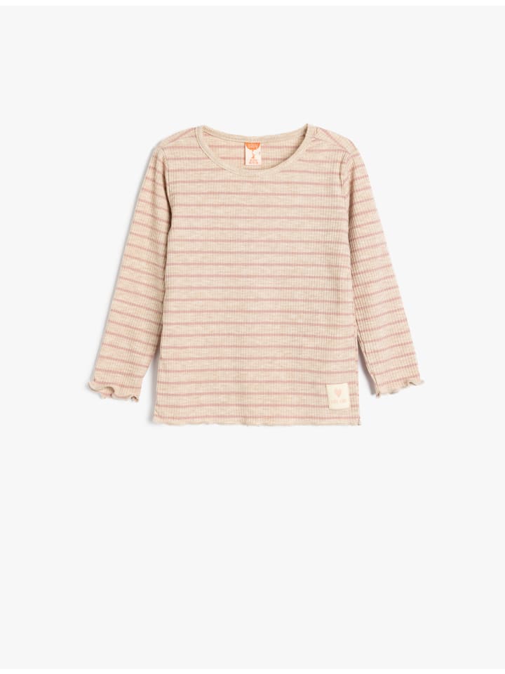 

Футболка KOTON, цвет beige gestreift