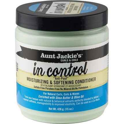 

Увлажняющий и смягчающий кондиционер Aunt Jackie'S In Control против пуфа, 15 унций, Shea Moisture