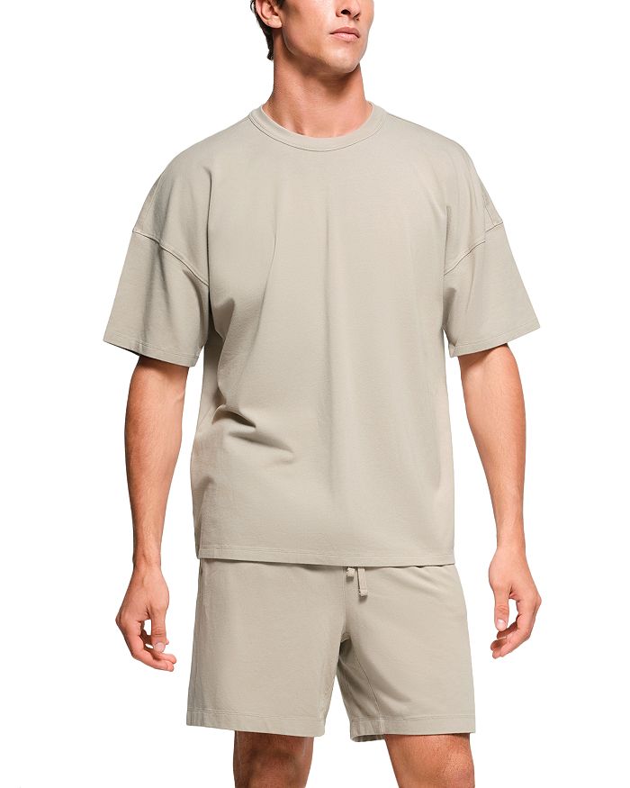 

Футболка Relaxed Fit из джерси для отдыха SKIMS, коричневый/бежевый