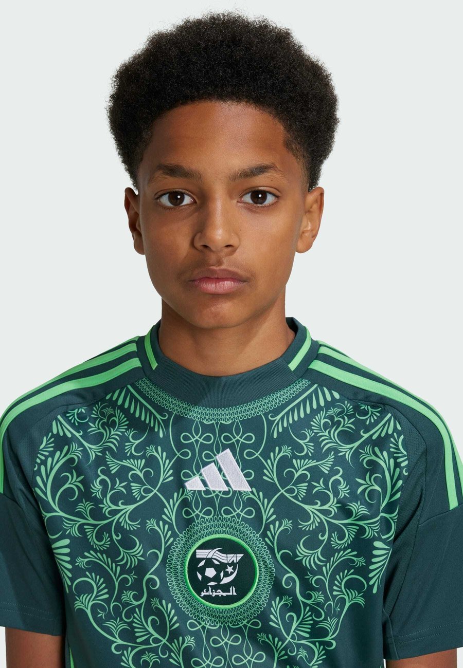 Футболка Adidas Performance ALGERIA 24 AWAY KIDS, Mineral Green/Green — фото 3