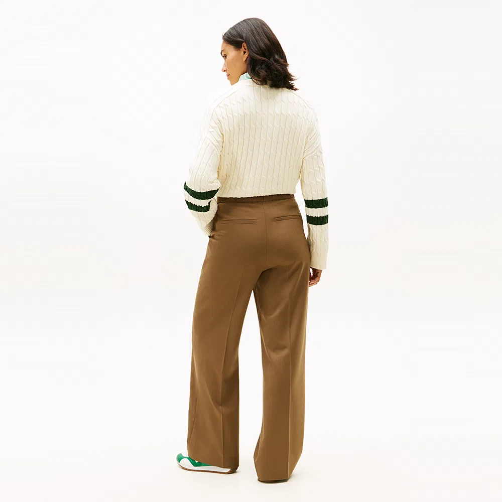 Женские широкие брюки Timeless Wool цвета кэмел от Tommy Hilfiger Women — фото 2