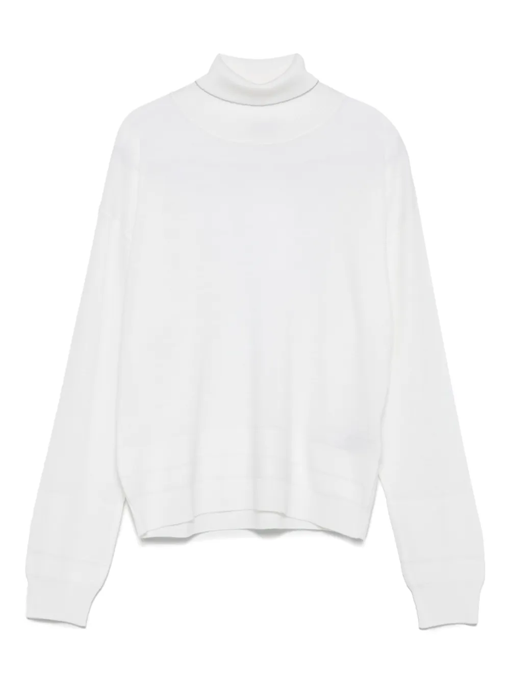 

Шерстяной свитер с высоким воротником Eleventy, белый