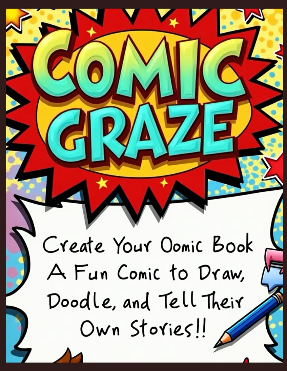 

Comic Craze: Create Your Own Adventures!: A Blank Comic Book for Kids to Draw and Tell Their Stories (Independently published)