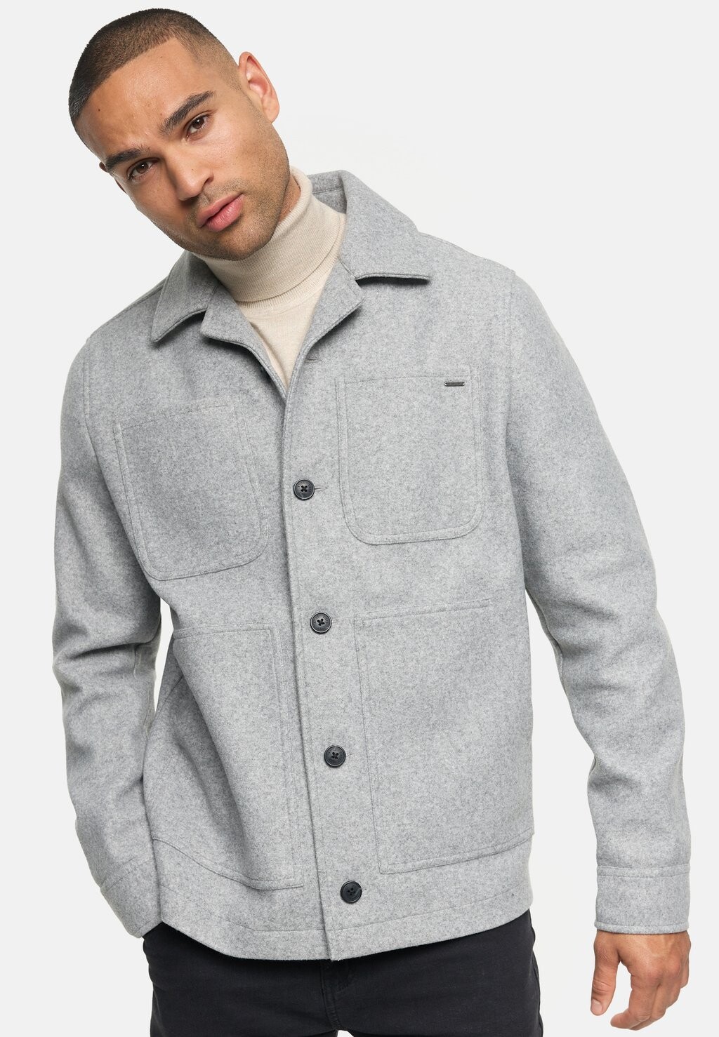 

Демисезонная куртка MACKING INDICODE JEANS, цвет lt grey mix