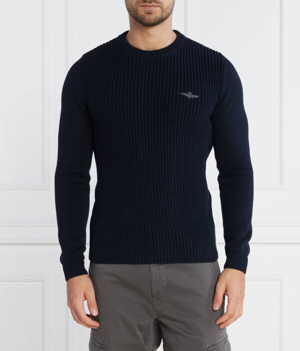 

Свитер Regular fit Aeronautica Militare, синий