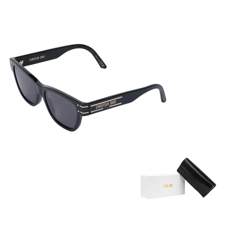 

Ацетатные квадратные солнцезащитные очки женские DIOR, черный