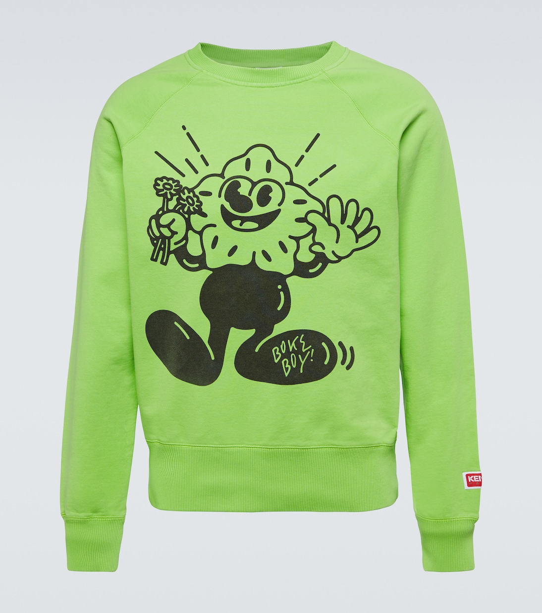

Хлопковая толстовка с принтом Boke Boy Kenzo, Pistache