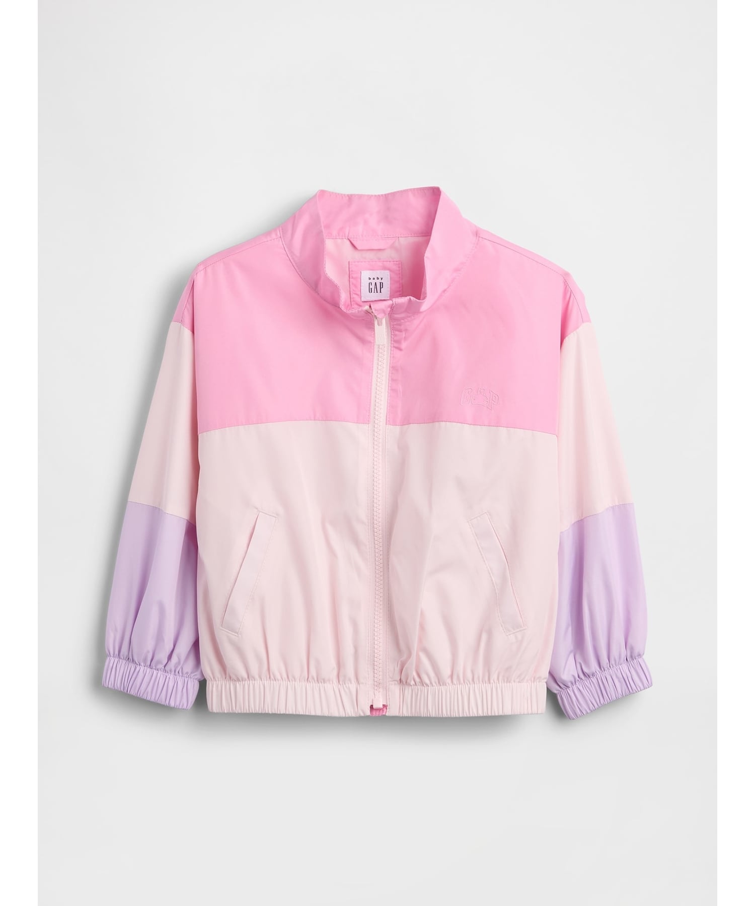 Ветровка с логотипом в цветных блоках (для малышей/младенцев) Gap, PINK COLORBLOCK