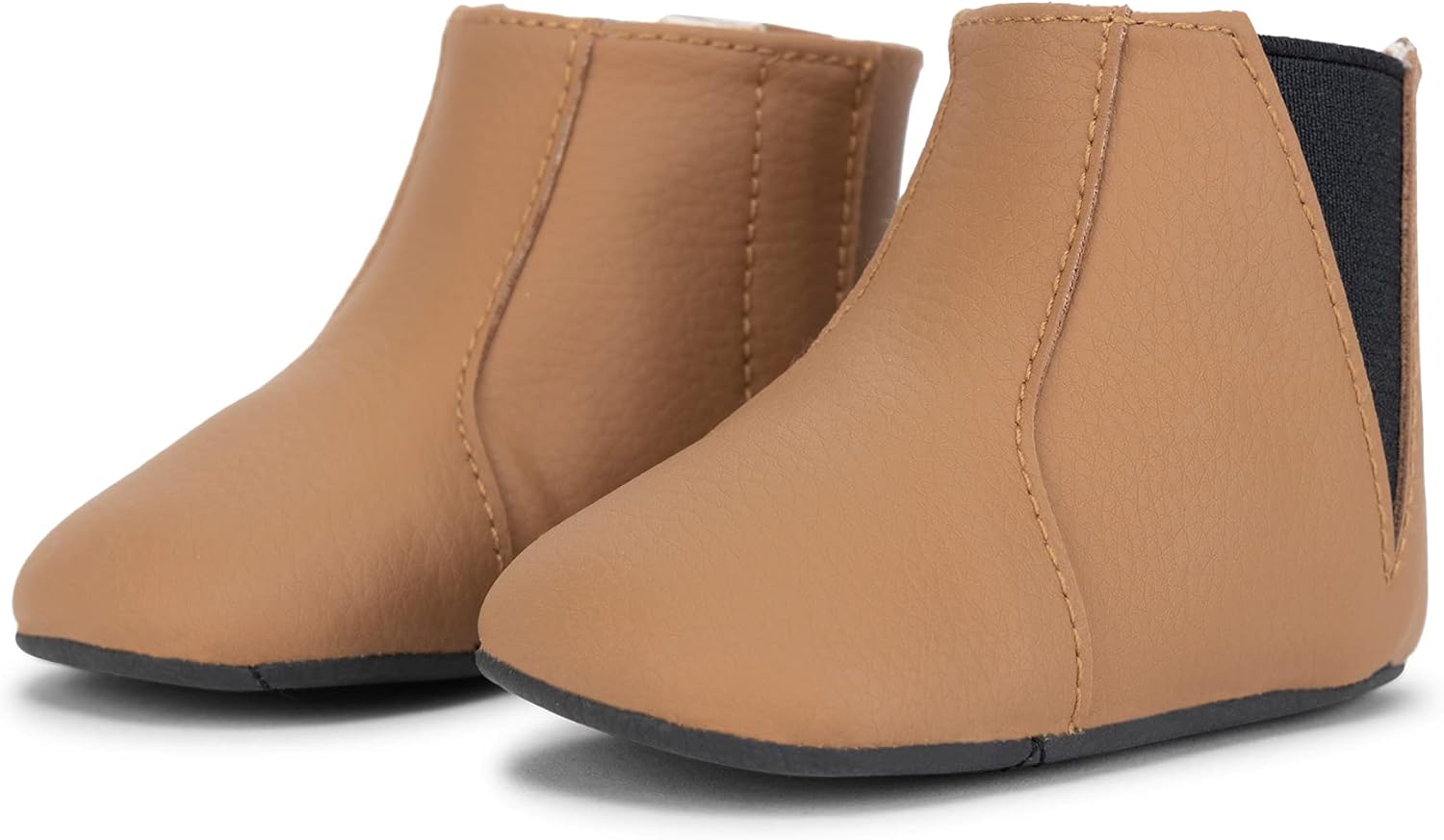 

JuJuBe Eco Steps - ботинки Челси для малышей и младенцев - моющиеся в стиральной машине детские туфли из веганской кожи, Brulee Brown