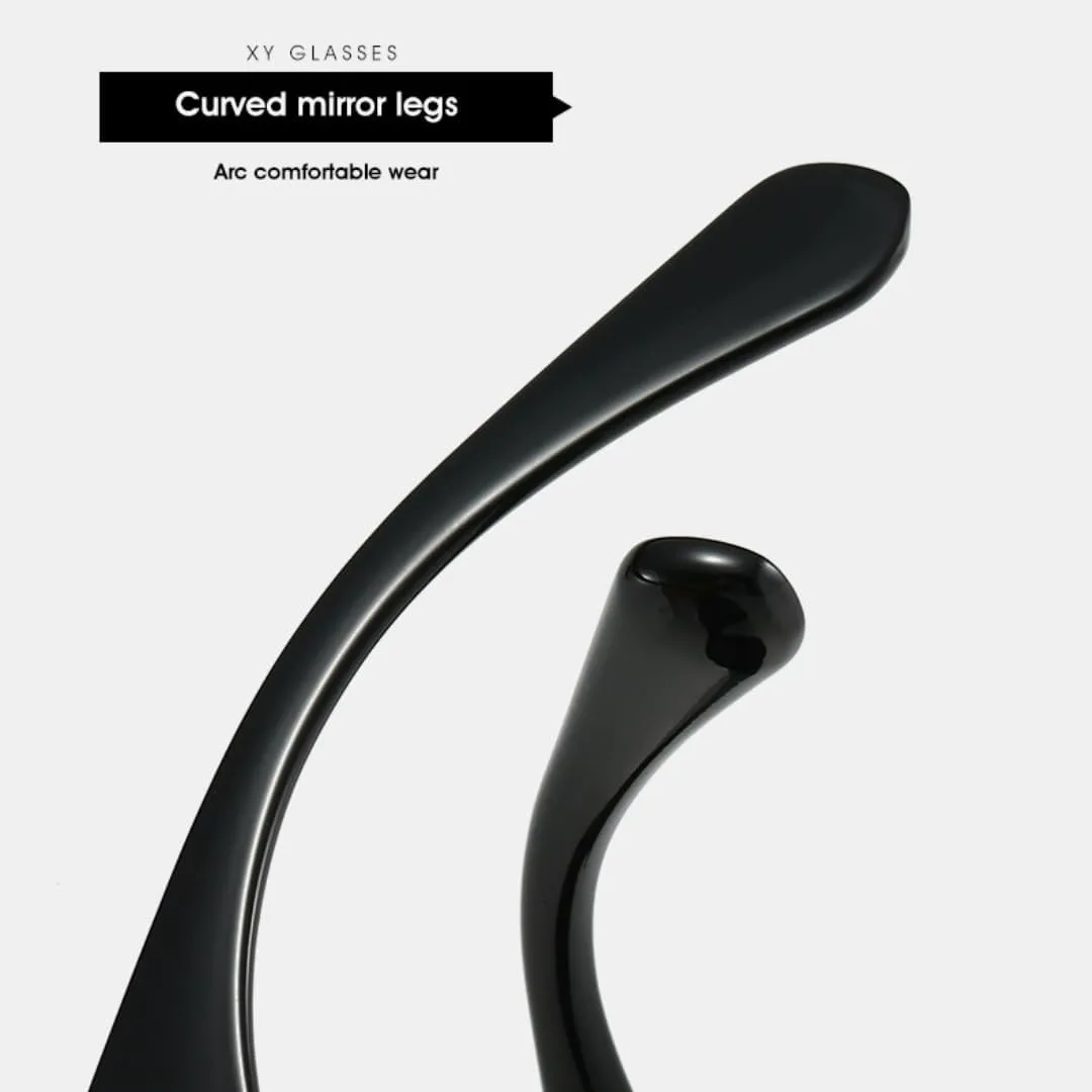 

Солнцезащитные очки в оправе из поликарбоната с овальными изогнутыми линзами в стиле панк, уличная мода, женские, защита от УФ-излучения UV400 VFDHN, 8001-c3