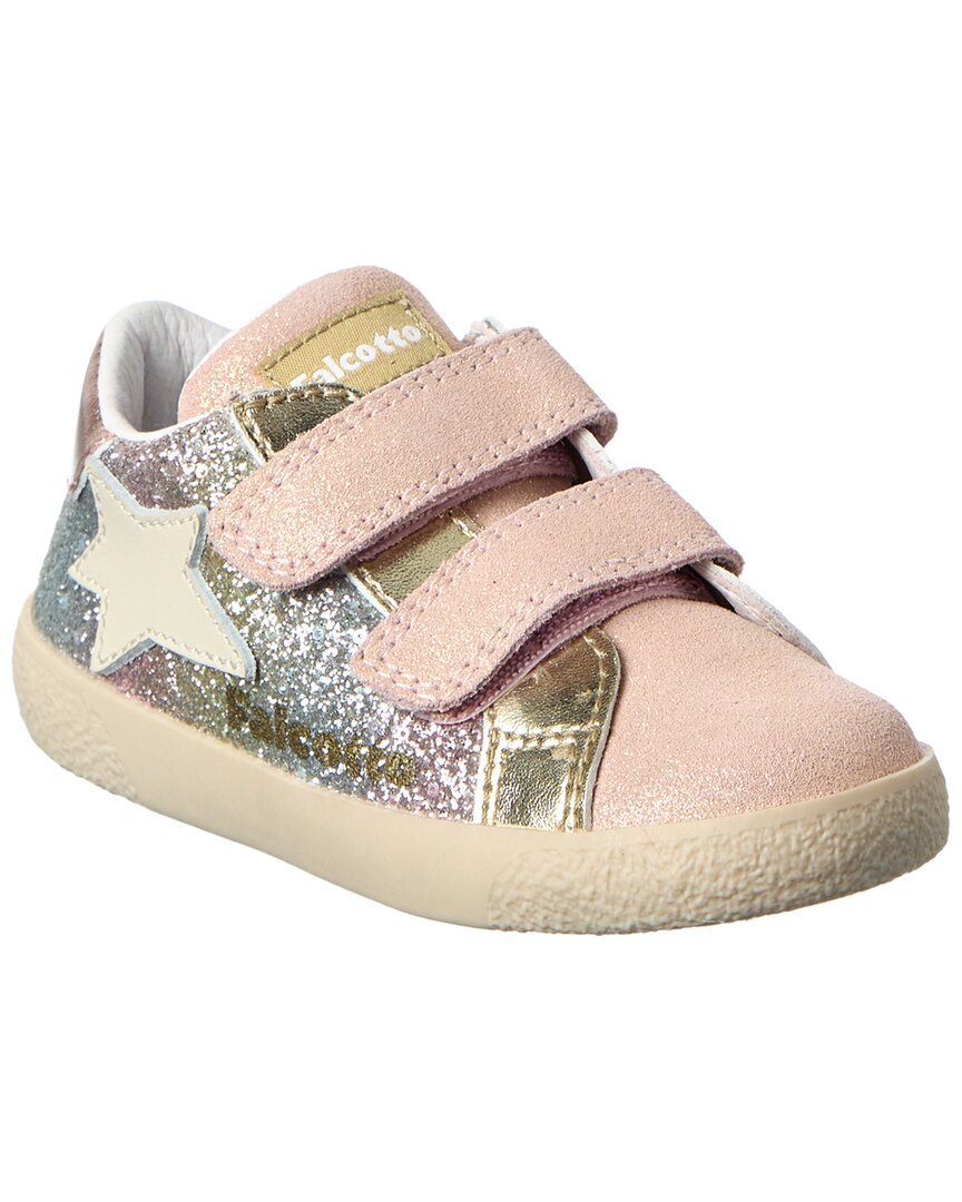 

Кроссовки Naturino Falcotto Alnoite 2 из замши с блестками, розовый