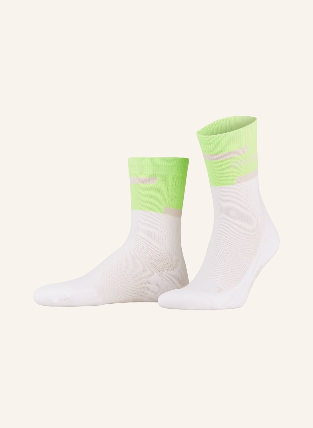 

Носки для бега the run compression 40 cep, цвет 873 green/white