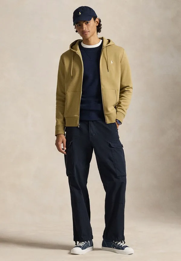 Толстовка с капюшоном, длинными рукавами и застежкой-молнией Polo Ralph Lauren, Sand — фото 2