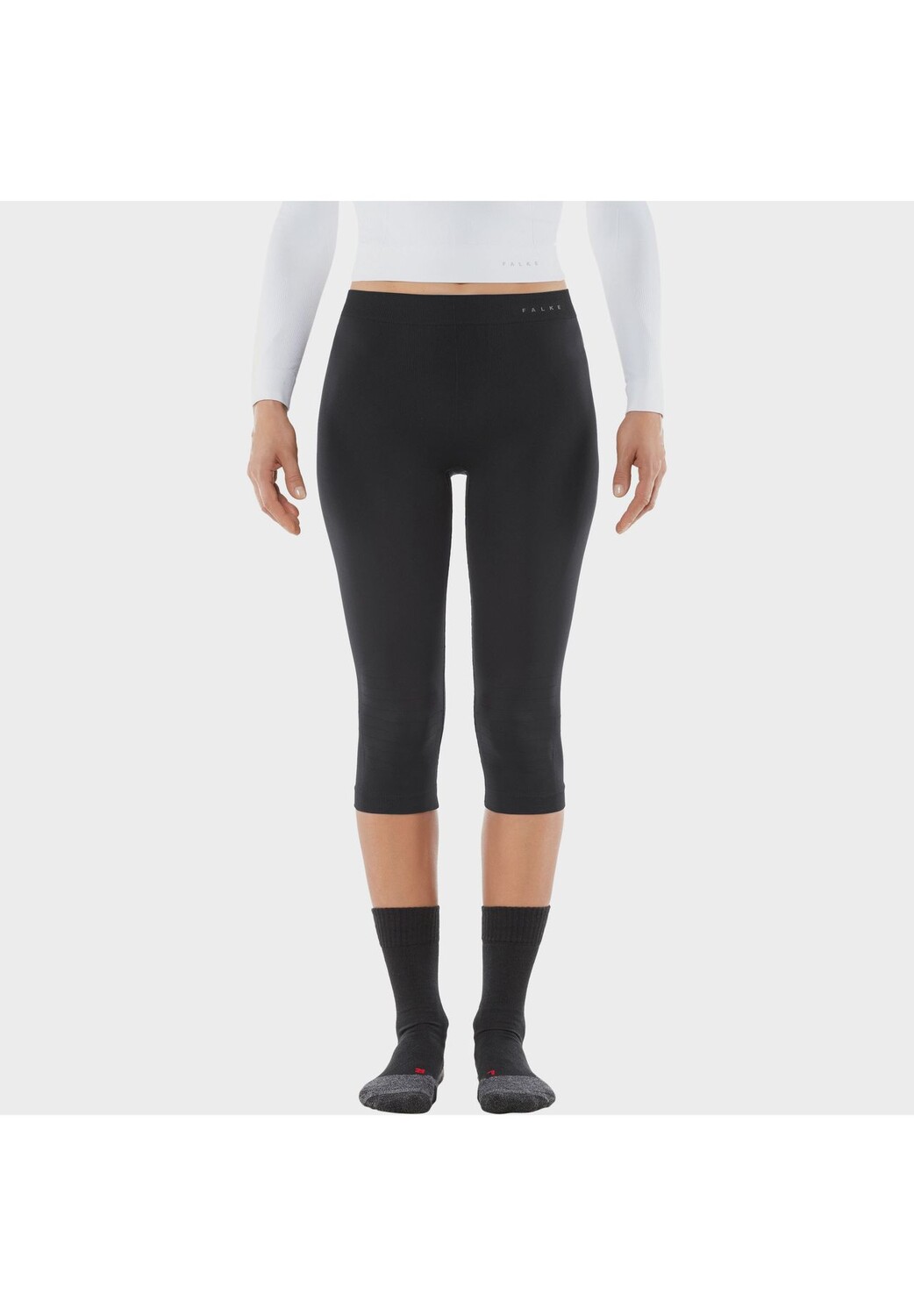 

Тайтсы спортивные, влагорегулирующие, длина 3/4, женские FALKE, черный
