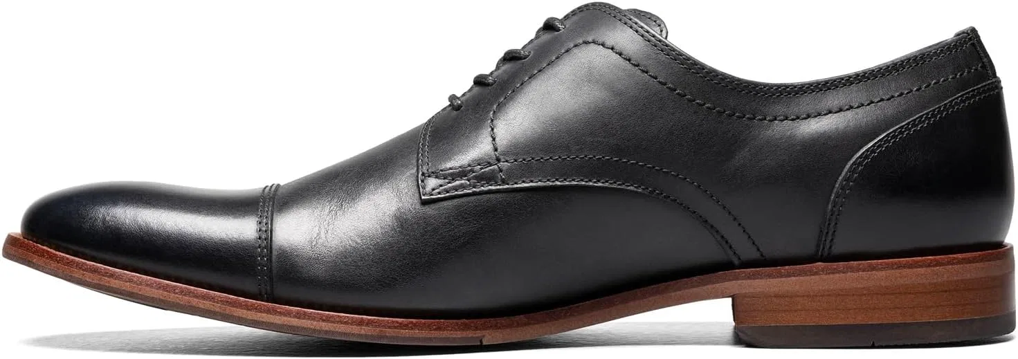 Мужские оксфорды Florsheim Flex Cap Toe Oxford, Black Smooth Leather — фото 4