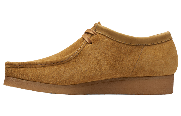 

Clarks Оригинальные повседневные туфли WALLABEE с противоскользящим покрытием, износостойкие, сбалансированные, легкие, низкие, цвет хаки для мужчин