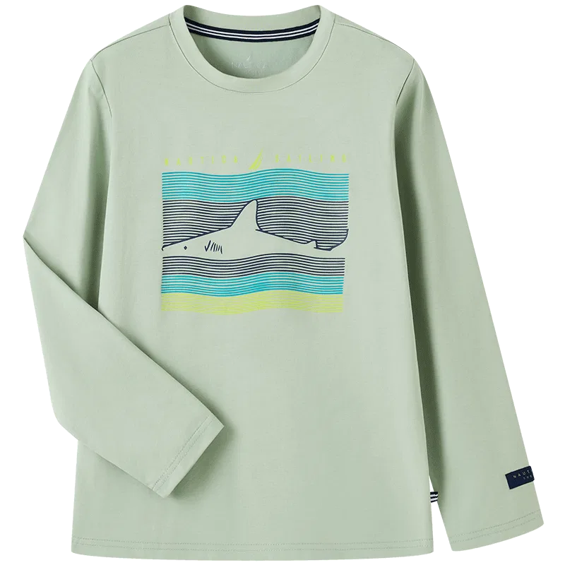 Детская футболка с круглым вырезом NAUTICA, Ecru — фото 3